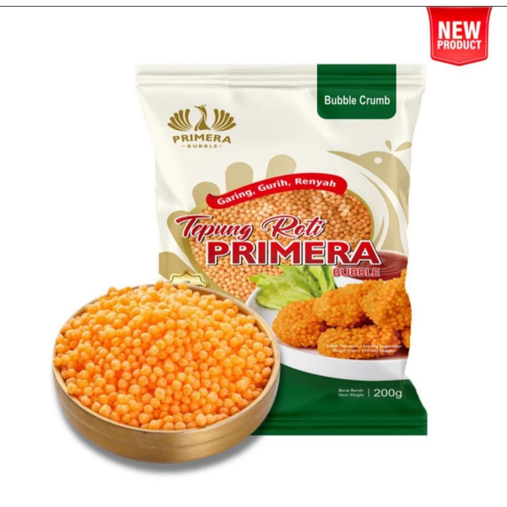 

Primera Tepung Roti 200GR - Bubble Crumb - sameday / instant only