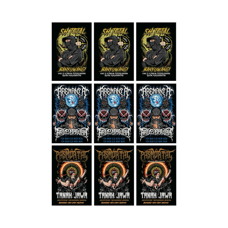 

Stiker Pack Vinyl Anti Air isi 3-9pcs