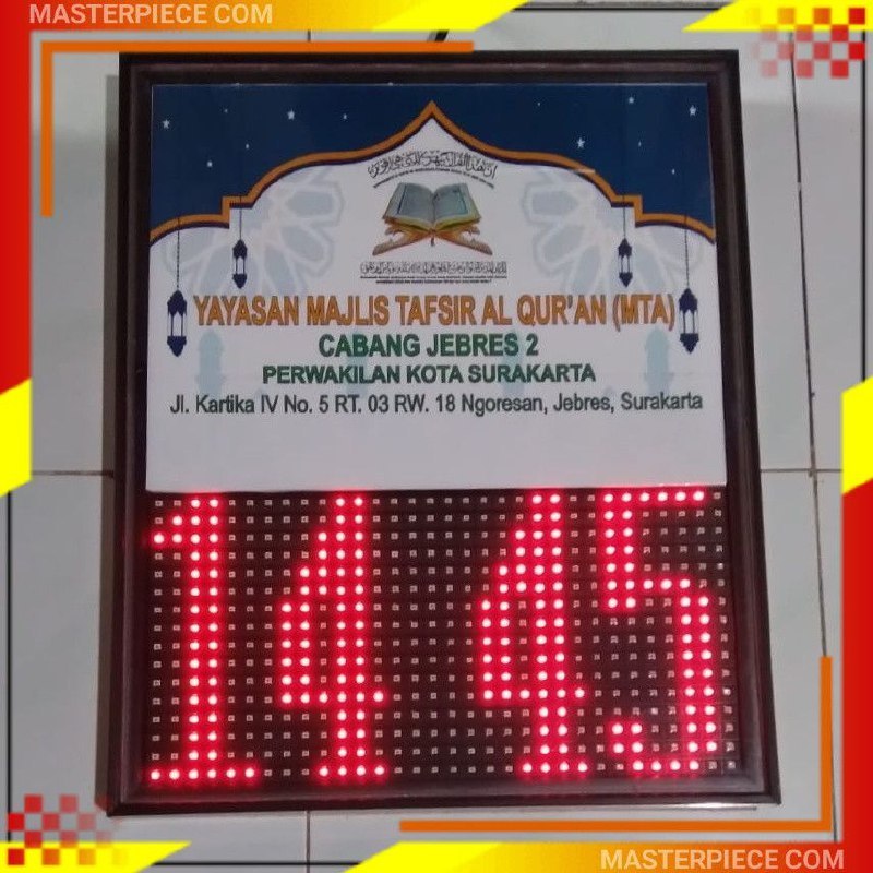 JAM DIGITAL LED KALENDER NON JWS