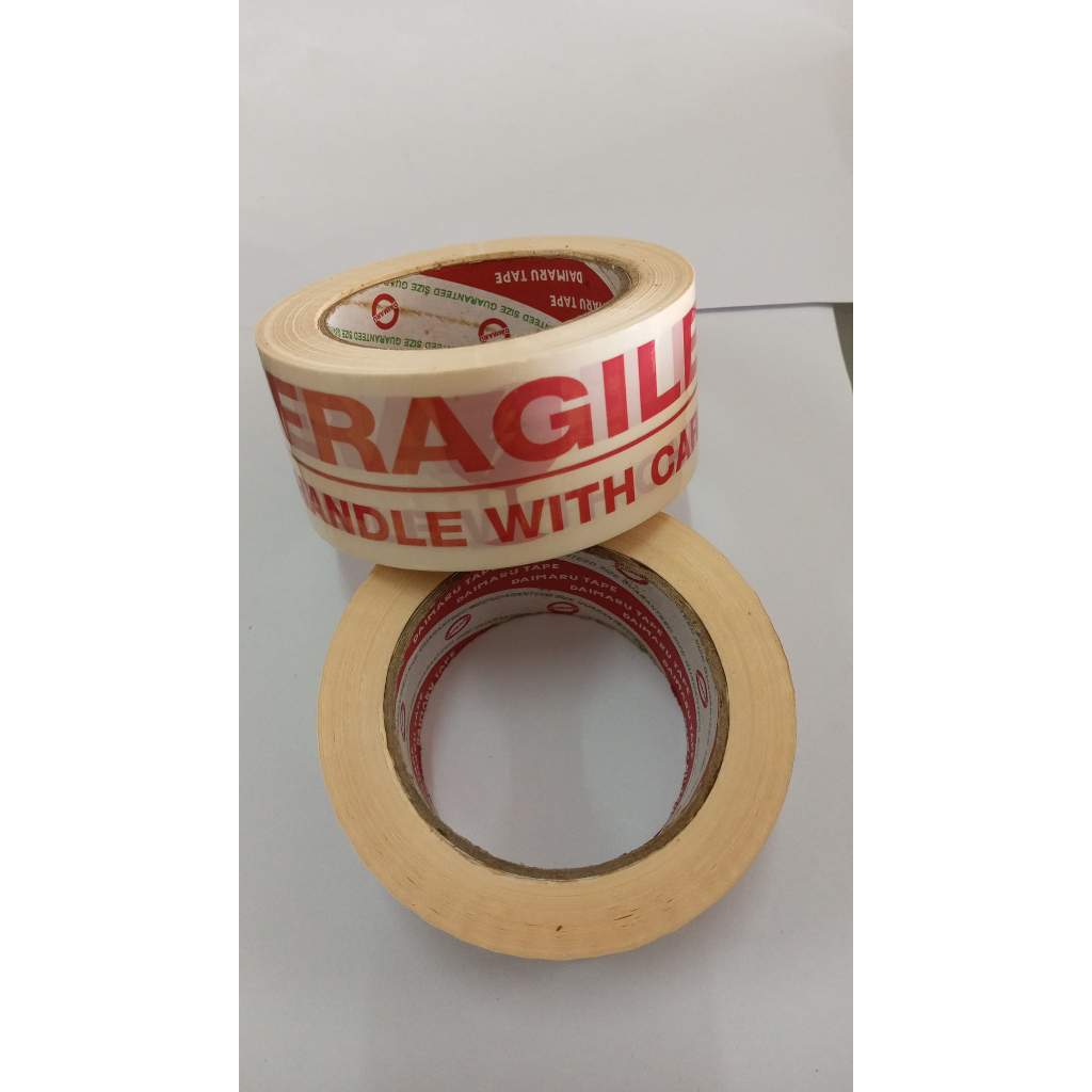 

Lakban Fragile Putih Pluto 48 MM x 100 yard