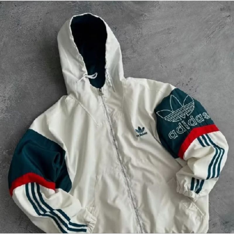 Jaket  parasut winbreaker casual adidas pria wanita terlaris