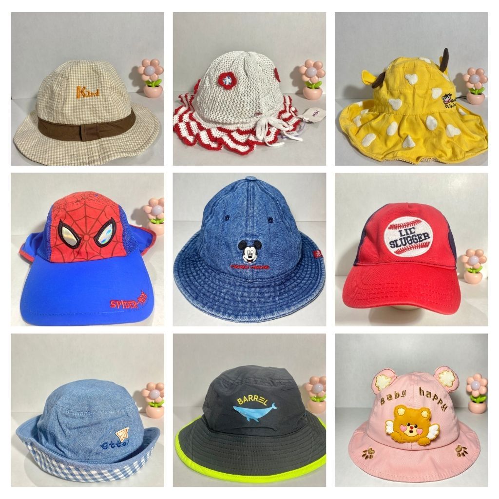 THRIFT TOPI ANAK / BUCKET HAT - Second Branded