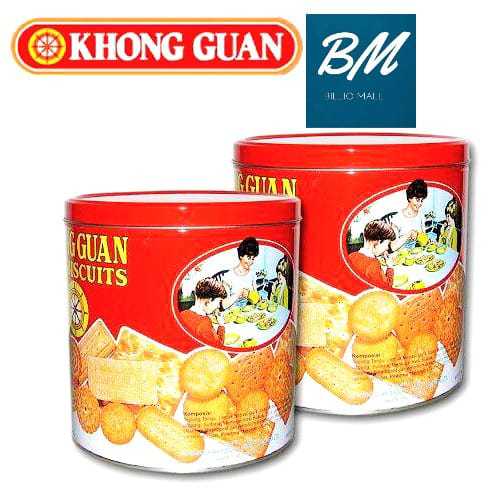 

Khong Guan Assorted Biscuits 650 gr Kaleng Mini Bulat Merah