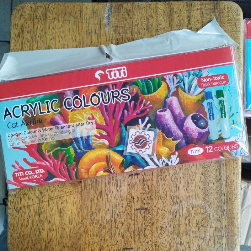

cat acrylic colour Titi 12ml 12 warna TI-AC12-12