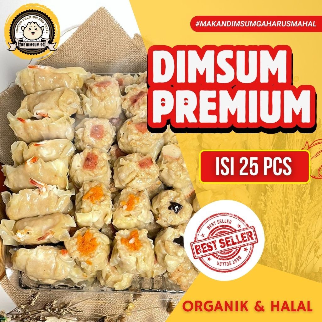 

BEST SELLER Dimsum Ayam Frozen Mix Toping & Halal 100 pcs GRATIS Saus Merah & Lada Hitam PREMIUM