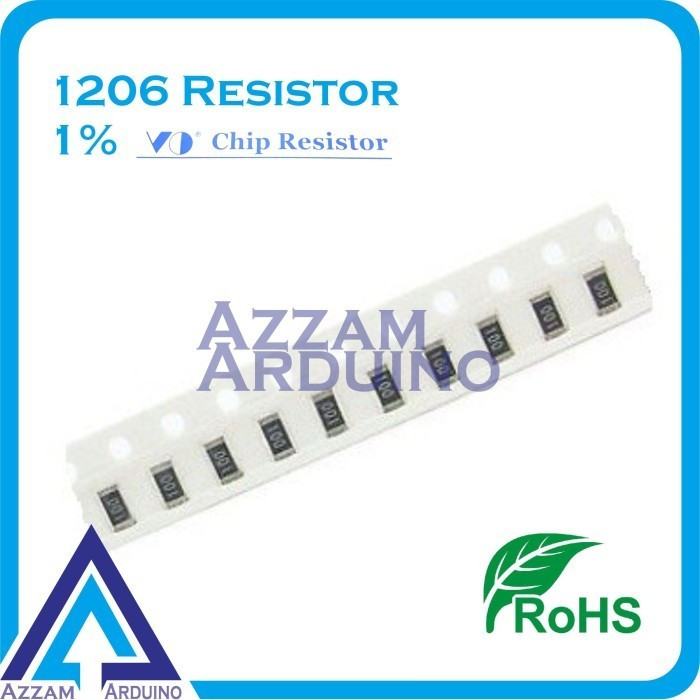 Resistor smd 1206 3K6ohm 3K6 3K6R ohm Toleransi 1% tolerance 1 %