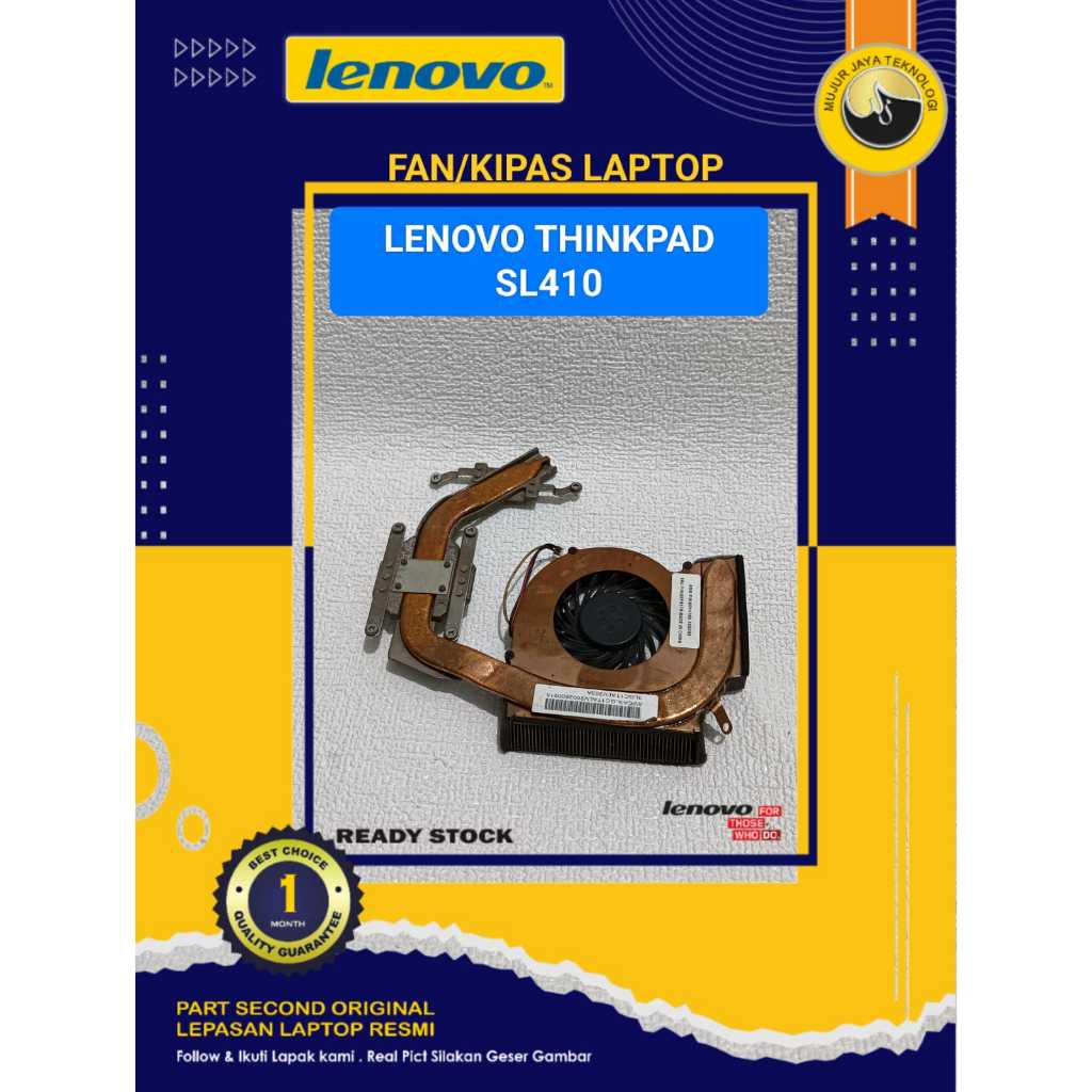 Fan HSF Heatsing Kipas Cooler Laptop Lenovo Thinkpad SL410 L410 60Y4180  Second Normal Tested