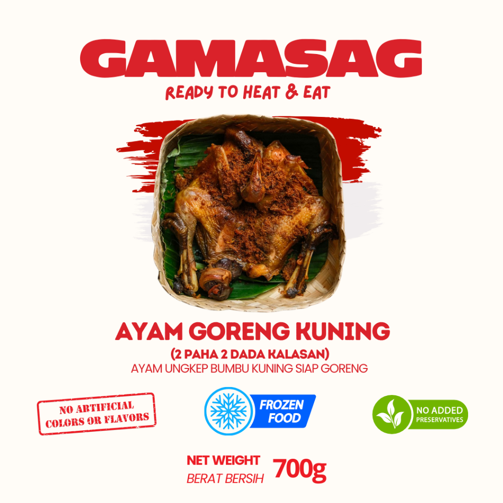 

GAMASAG AYAM BUMBU KUNING SIAP GORENG AYAM KALASAN FREE SAMBAL KECOMBRANG MENU PRAKTIS BUKA PUASA DAN SAHUR