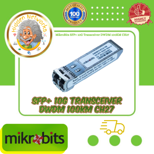 MikroBits DWDM 100KM CH27 SFP+ 10G Transceiver DWDM 100KM