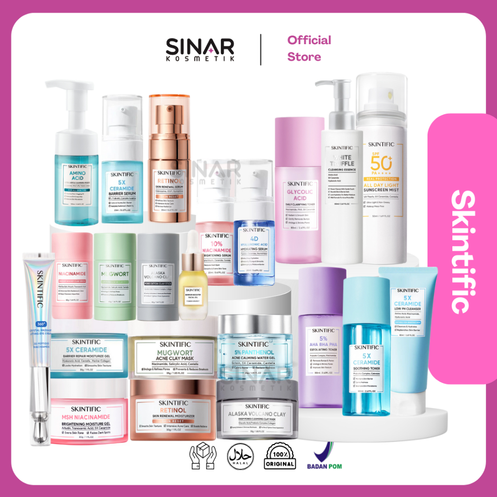 Skintific 5X Ceramide Series / Salicylic Acid Series / Niacinamide Series / AHA BHA Exfo Toner / Mug