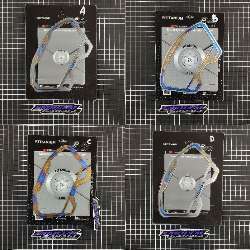 EMBLEM COVER SPIDOMETER TITANIUM VARIO 150 NEW VIETNAM ORIGINAL