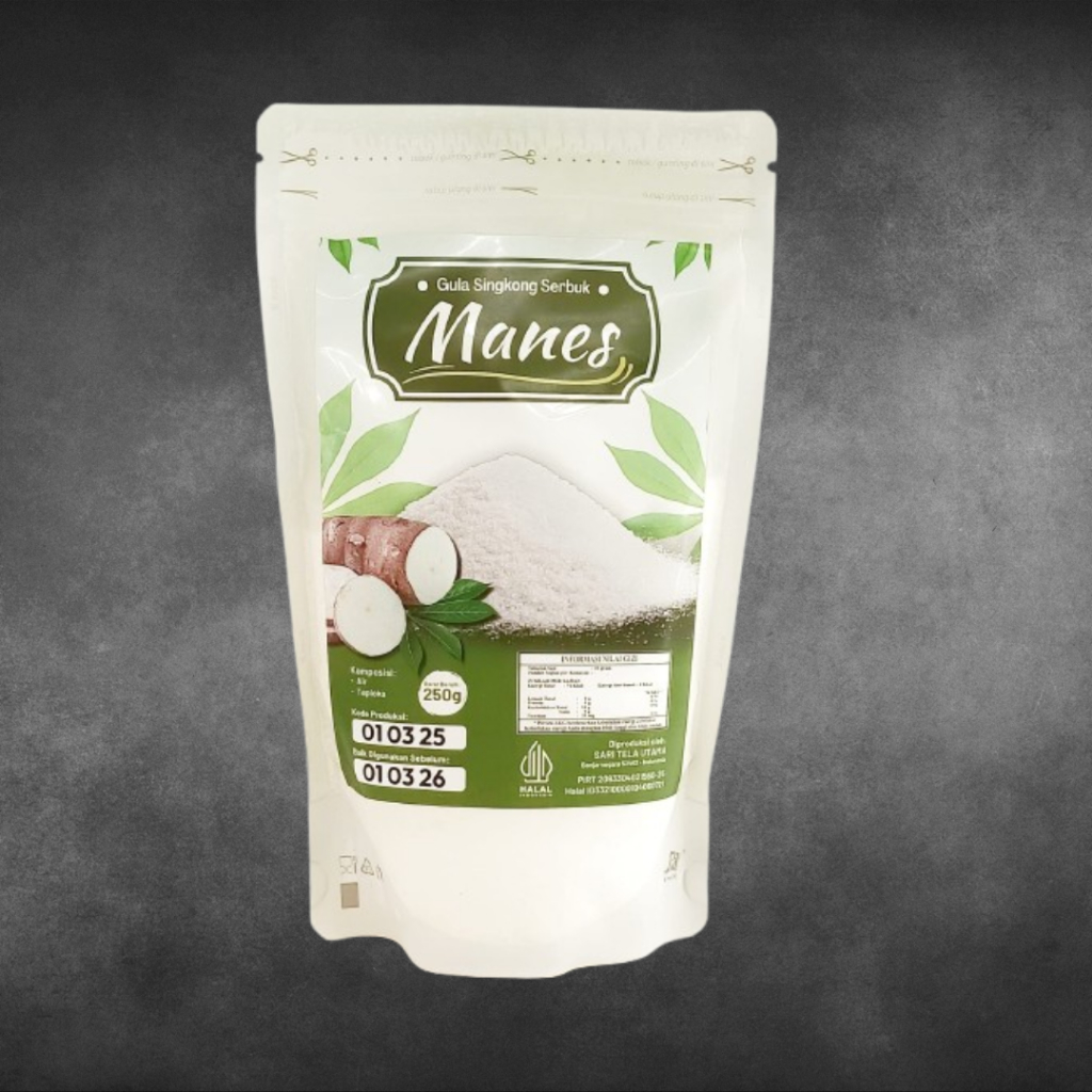 

MANES Gula Singkong bubuk serbuk 250gram Rendah Kalori Tanpa Campuran