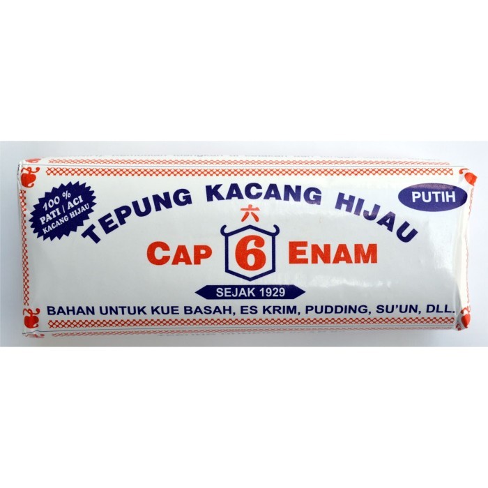 

TEPUNG HUNKWE / TEPUNG KACANG HIJAU CAP 6 (PUTIH) 100 GRAM