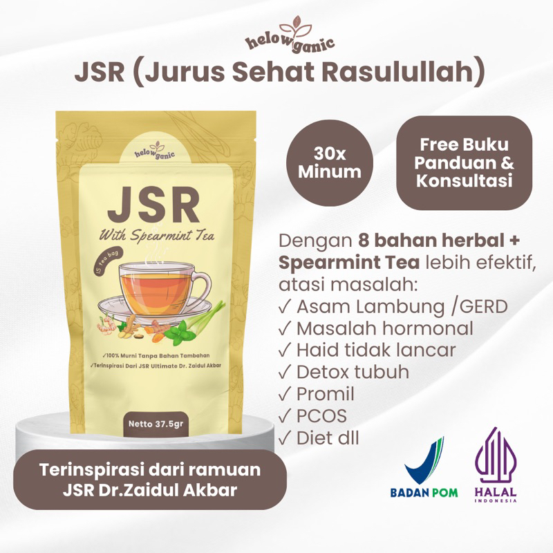 

RAMUAN JSR WITH SPEARMINT MINUMAN HERBAL JSR DR.ZAIDUL AKBAR - HELOWGANIC