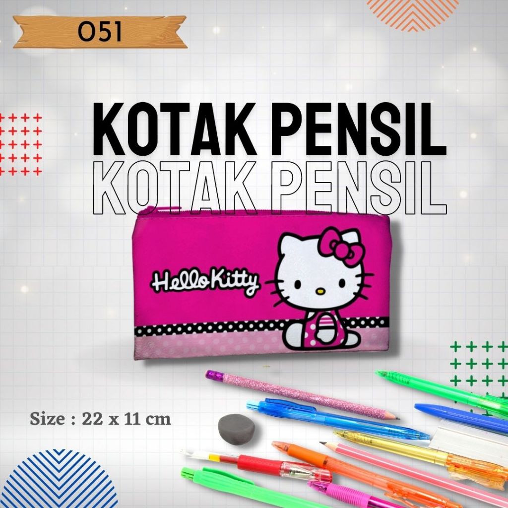 

Tempat Pensil, Tempat Pensil Karakter HELLO KITTY, Termurah dan Original Lucu dan Awet