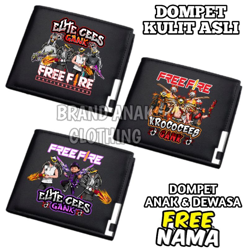 BISA COD DOMPET ANAK FREE FIRE FF ELITE CEES GANK KARAKTER FREE FIRE DOMPET CUSTOM