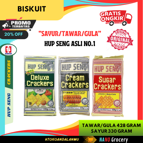 

HUP SENG Crackers | HUPSENG Deluxe - Cream - Sugar