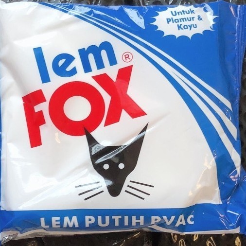 

LEM FOX PUTIH PVAC BUNGKUS BIRU LEM KERTAS DAN KAYU