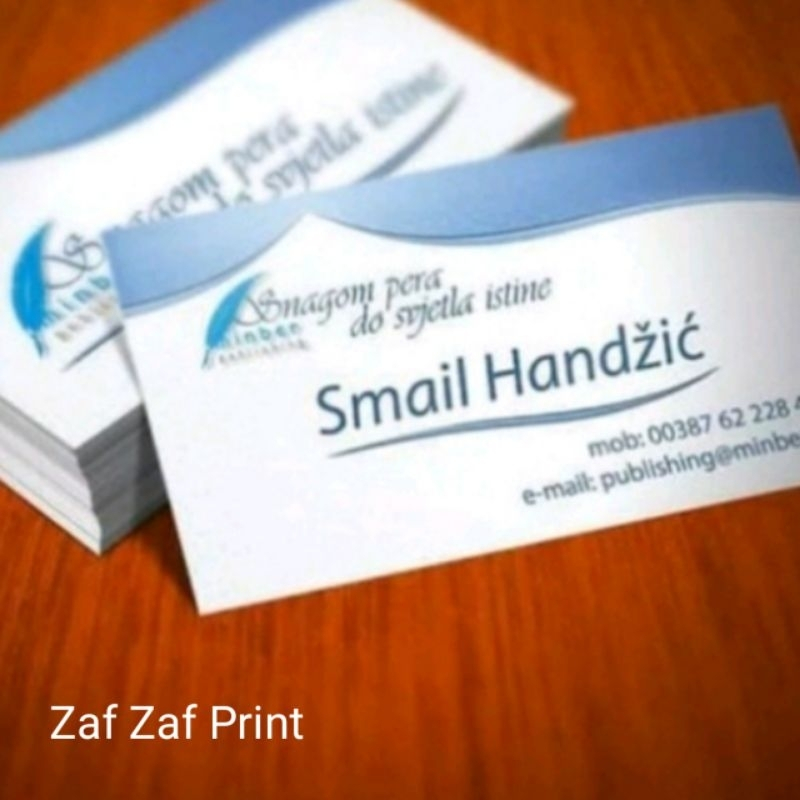 

Zaf Print Cetak Kartu Nama 2 Sisi Jasa Desain Bahan Art Paper 260gr Free Box Murah