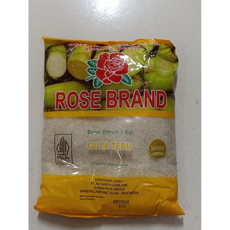 

Rose Brand 1 Kg ( Gula Tebu)
