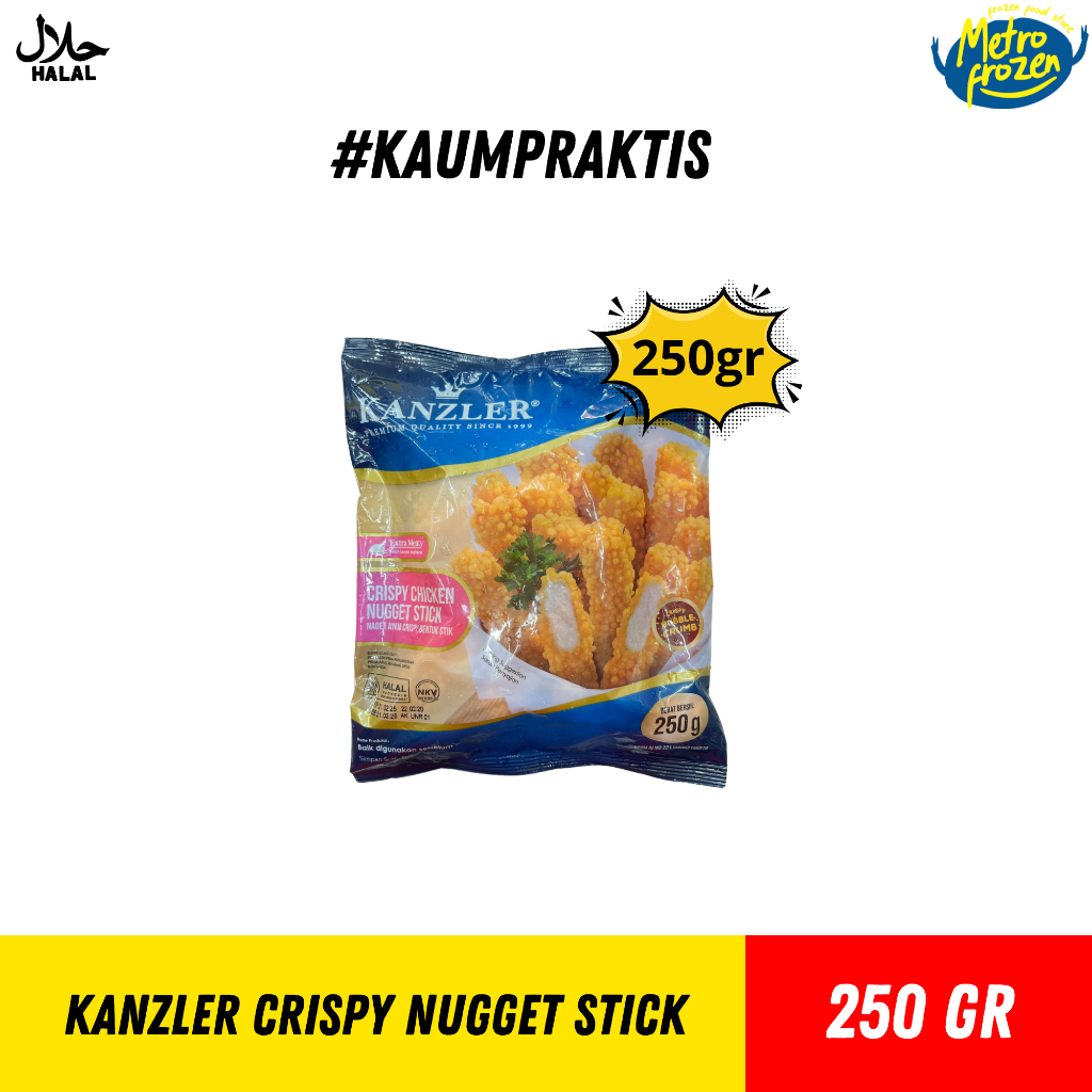 

KAZLER Crispy Chicken Nugget Stick 250gr