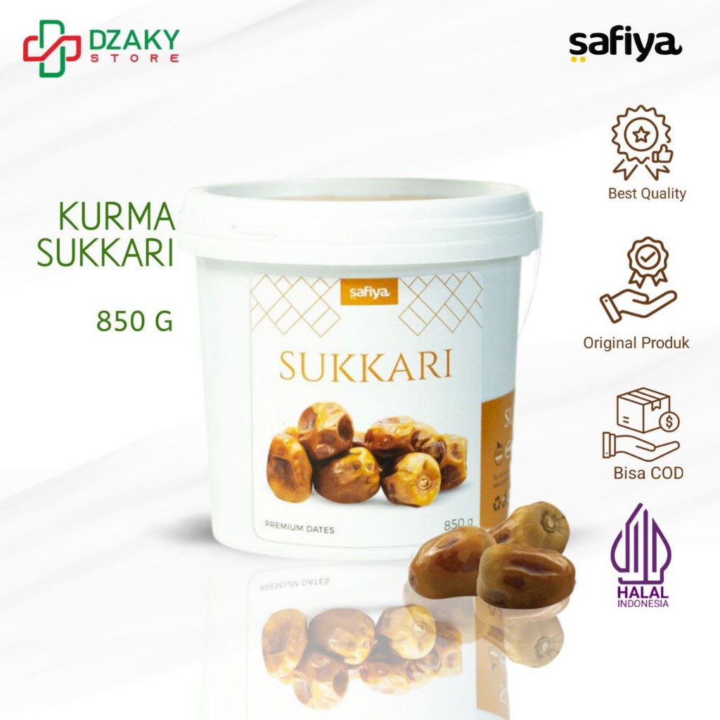 

Safiya Kurma Sukari Ember 850 Gram Sukkari King Dates Original