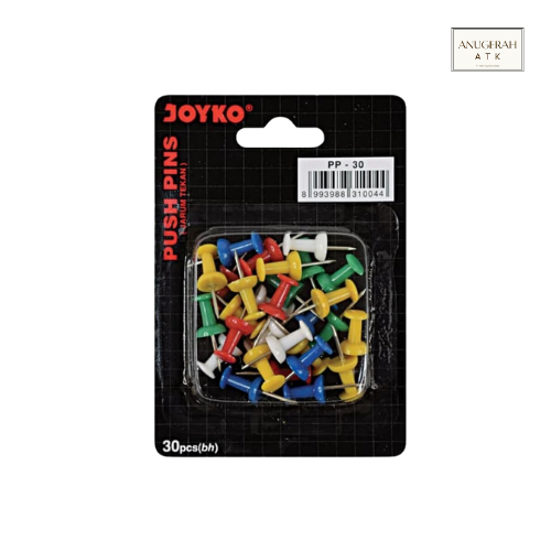 

Joyko Push Pin Isi 30 pcs| Jarum Tekan