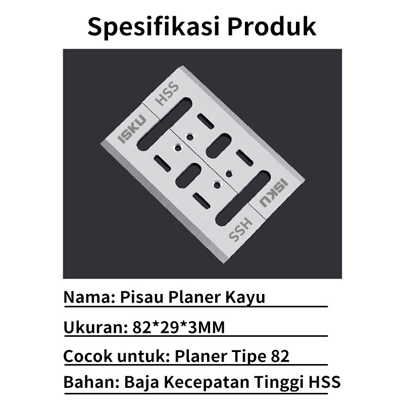 ID ISKU PISAU KETAM HSS 82MM PISAU KETAM KAYU PISAU KETAM LISTRIK AKSESORIS KETAM LISTRIK AKSESORIS