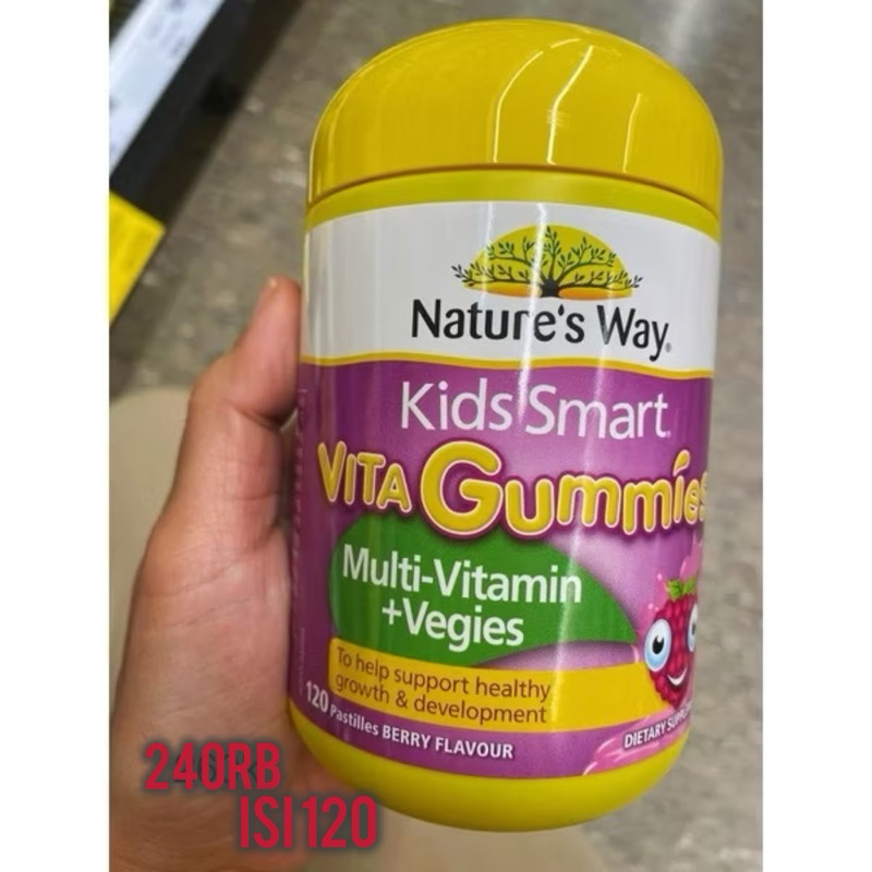 suplemen anak Nature's Way Kids Smart Vita Gummies MultiVitamin anak & Vegies 120 Gummies