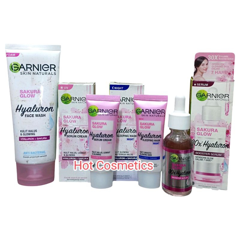 Paket Garnier Sakura Glow | Skincare Glowing Garnier 100% BPOM