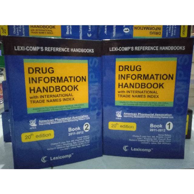 BESTSELLER PAKET 2 DRUG INFORMATION HANDBOOK EDISI 20TH EDITION - DIH EDISI 20