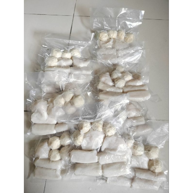 

Pempek murah ikan tenggiri frozen isi 10 campur