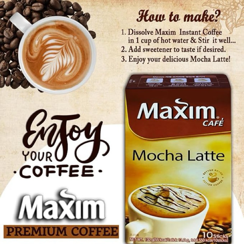 

Maxim Cafe Korea Mocha Latte isi 10