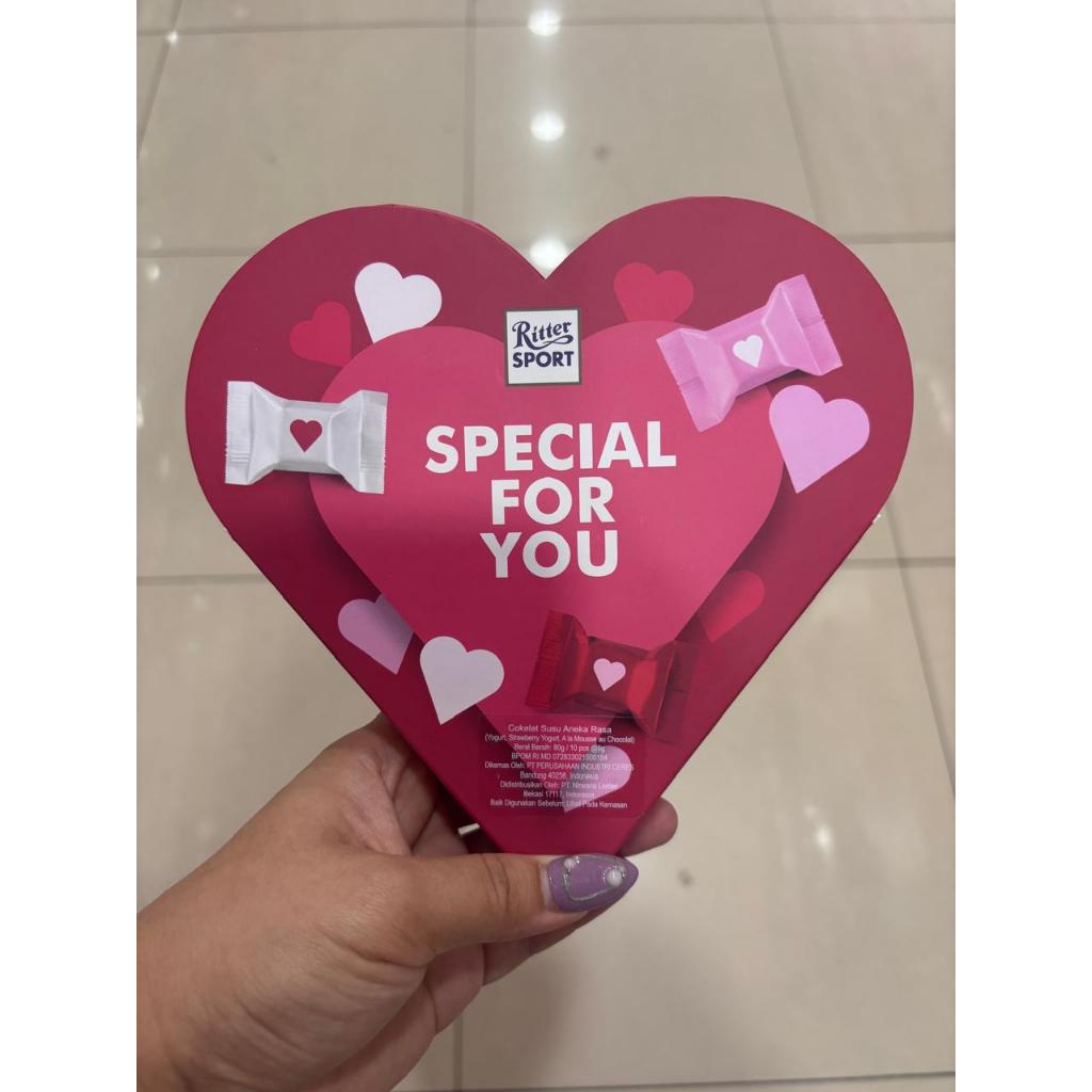

RITTER SPORT Chocolate Heart Shaped 80gr chocolate gift box