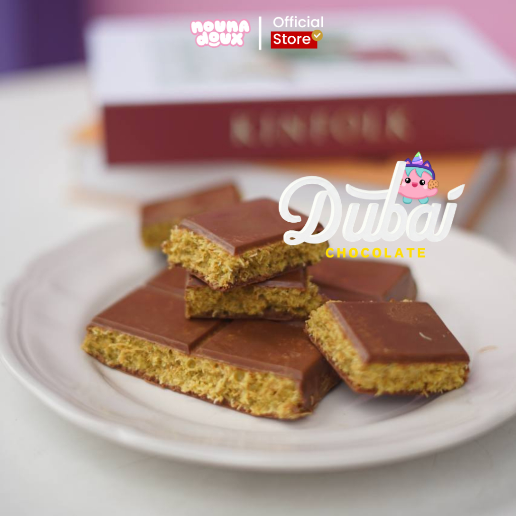 

Nounadoux - Chocolate Dubai Kunafa Pistachio Premium Bar