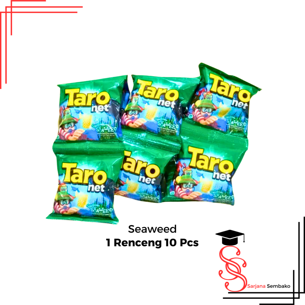 

Taro Net Snack Seaweed - 1 Renceng 10 Pcs