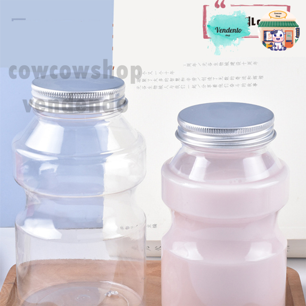Botol Minuman Boba Lucu 500ml / Botol minuman Beverage tutup Aluminium