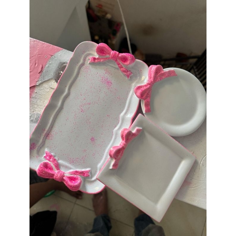 

tray pita pink shimer2 per set blink2