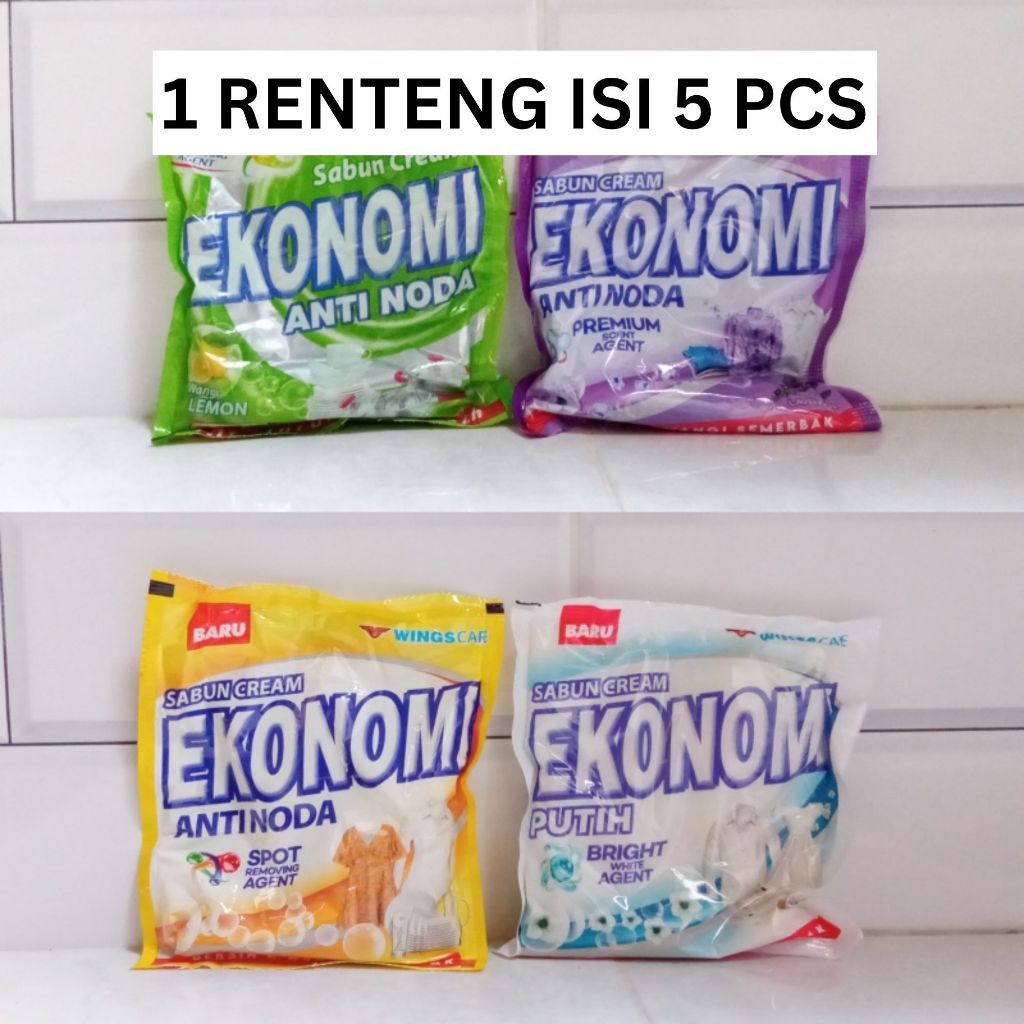 (1 RENTENG ISI 5 PCS) Sabun Colek Ekonomi Antinoda 350K Eceran 1000an 67 gr Sabun Colek Pink Anti No
