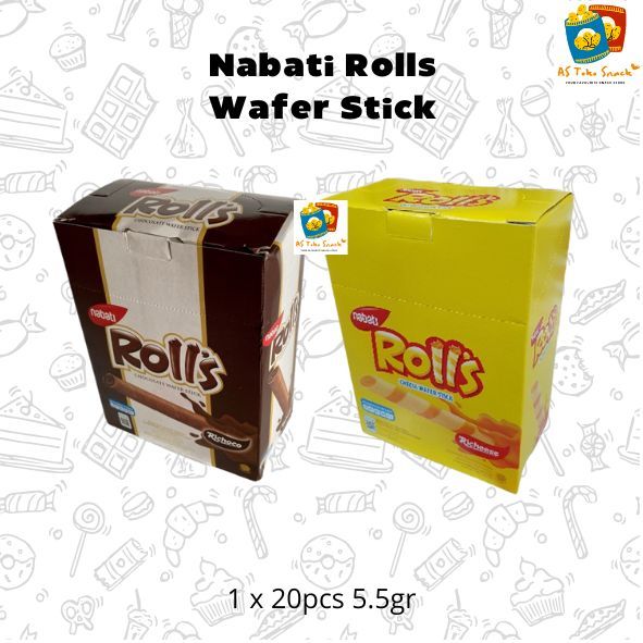 

Nabati Rolls Wafer Stick 5.5gr (1 Box Isi 20)