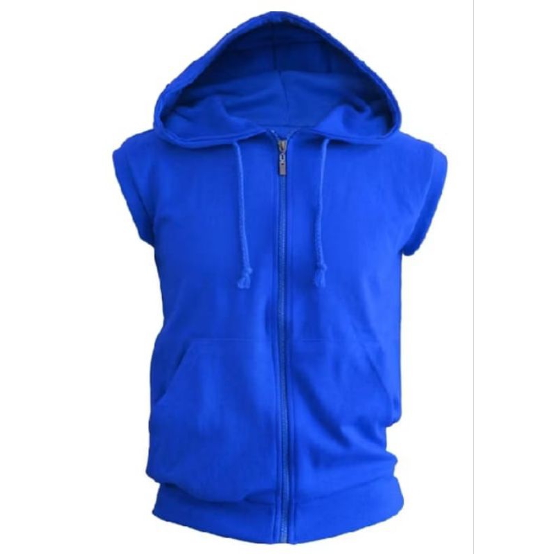 Jaket Rompi Pria Wanita Vest Zipper Hoodie polos original premium