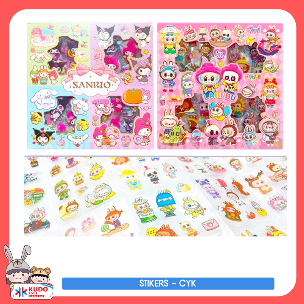 

MAINAN STICKER ANEKA KARAKTER LUCU GEMOI - CYK