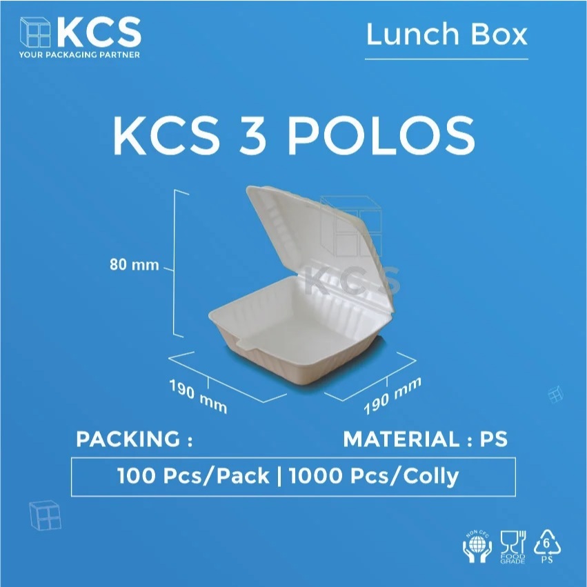 Foam Polos Tanpa Sekat / Foam Nasi / Foam Makanan