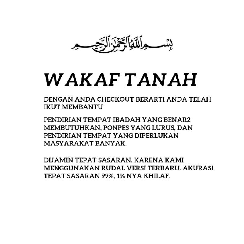 

surat wakaf tanah