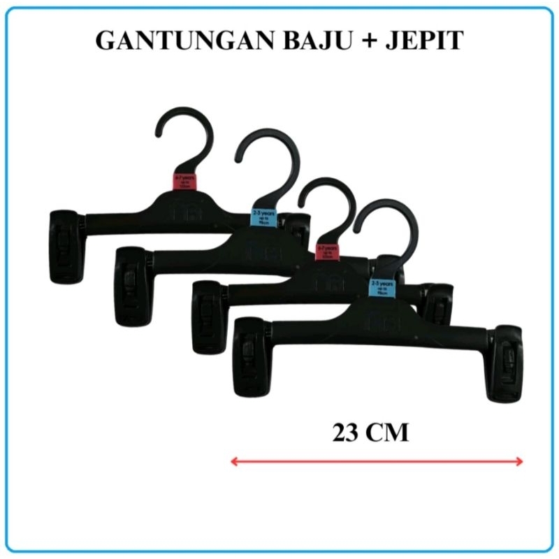 HANGER BAJU JEPIT BAHAN PLASTIK