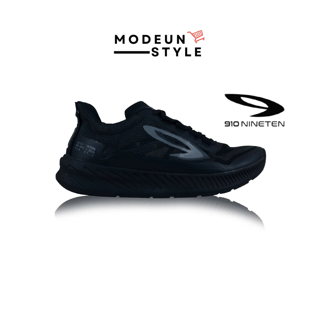 910 Nineten GEIST EKIDEN HITAM HITAM - Sepatu Lari / Geist Ekiden Hitam 910 Nineten