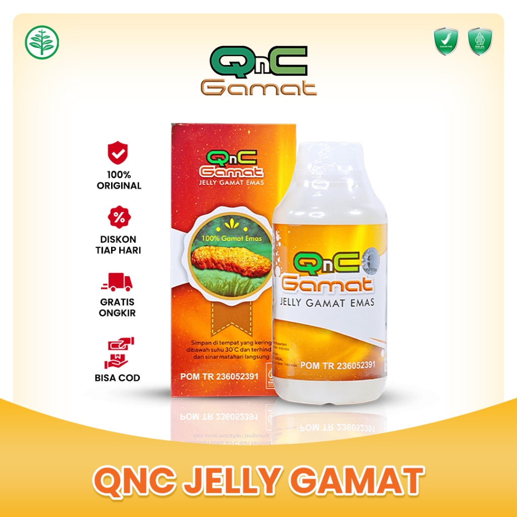 QnC Jelly Gamat Asli Terlaris (Produk Bergaransi) Multikhasiat - Obat Herbal Teripang Emas - Bukan J