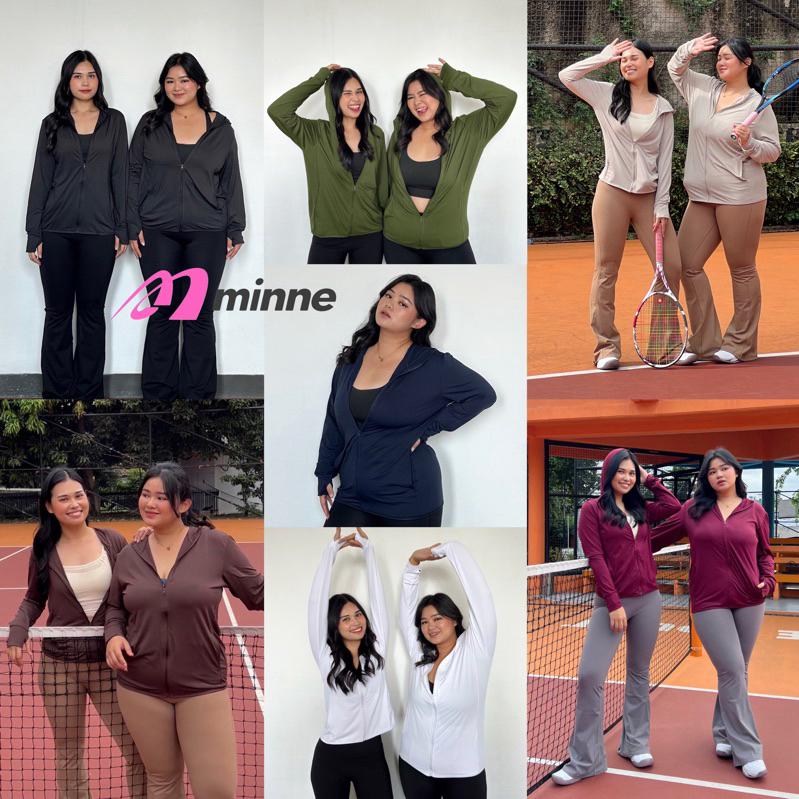 NawaPz [nne] Jaket Olahraga Am dengan Hoodie dan Kantong SPF 50 - Part 2