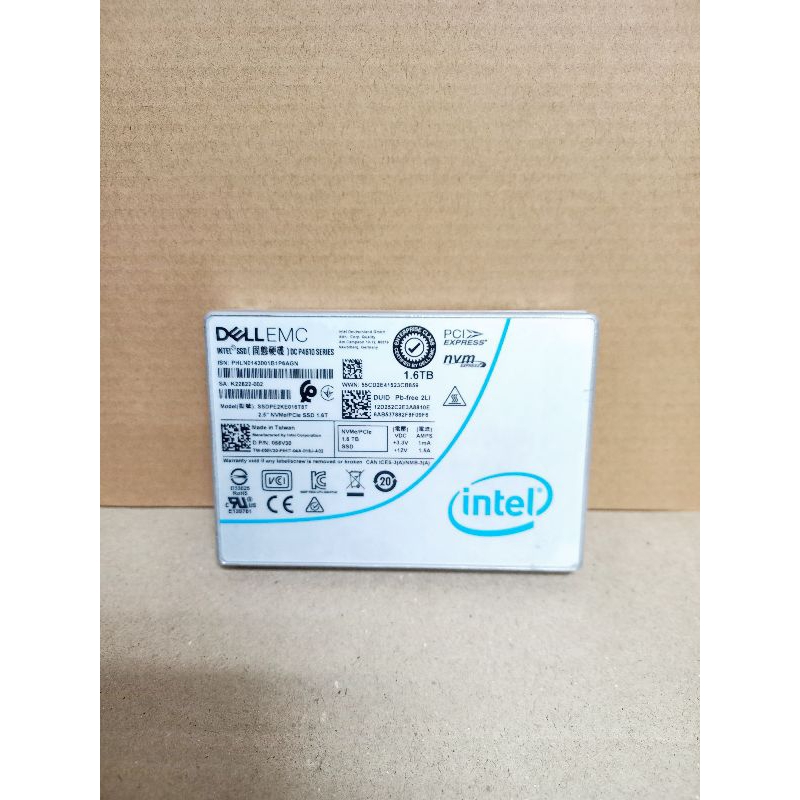 SSD NVMe server  1,6TB Dell EMC DCP4610 2,5"