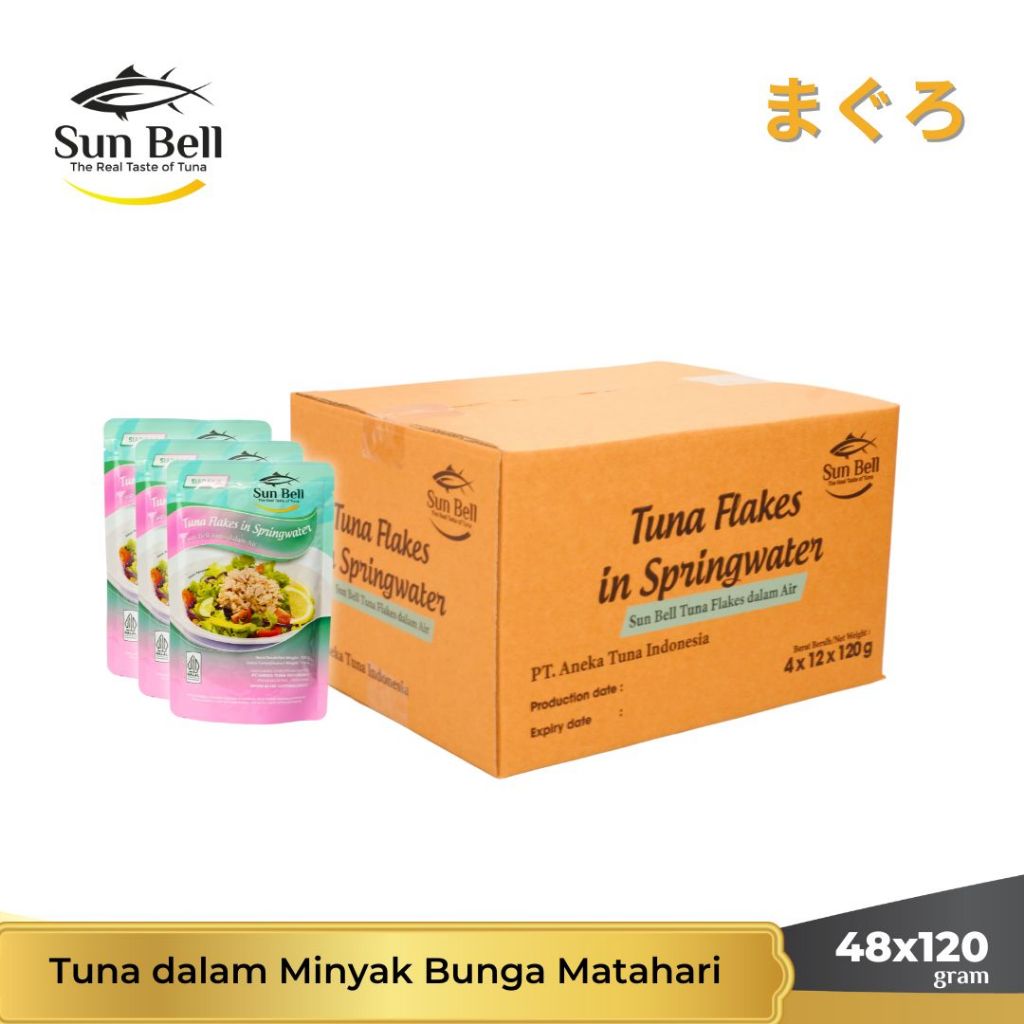 

Sun Bell Tuna Flakes in Springwater (48 pouch)